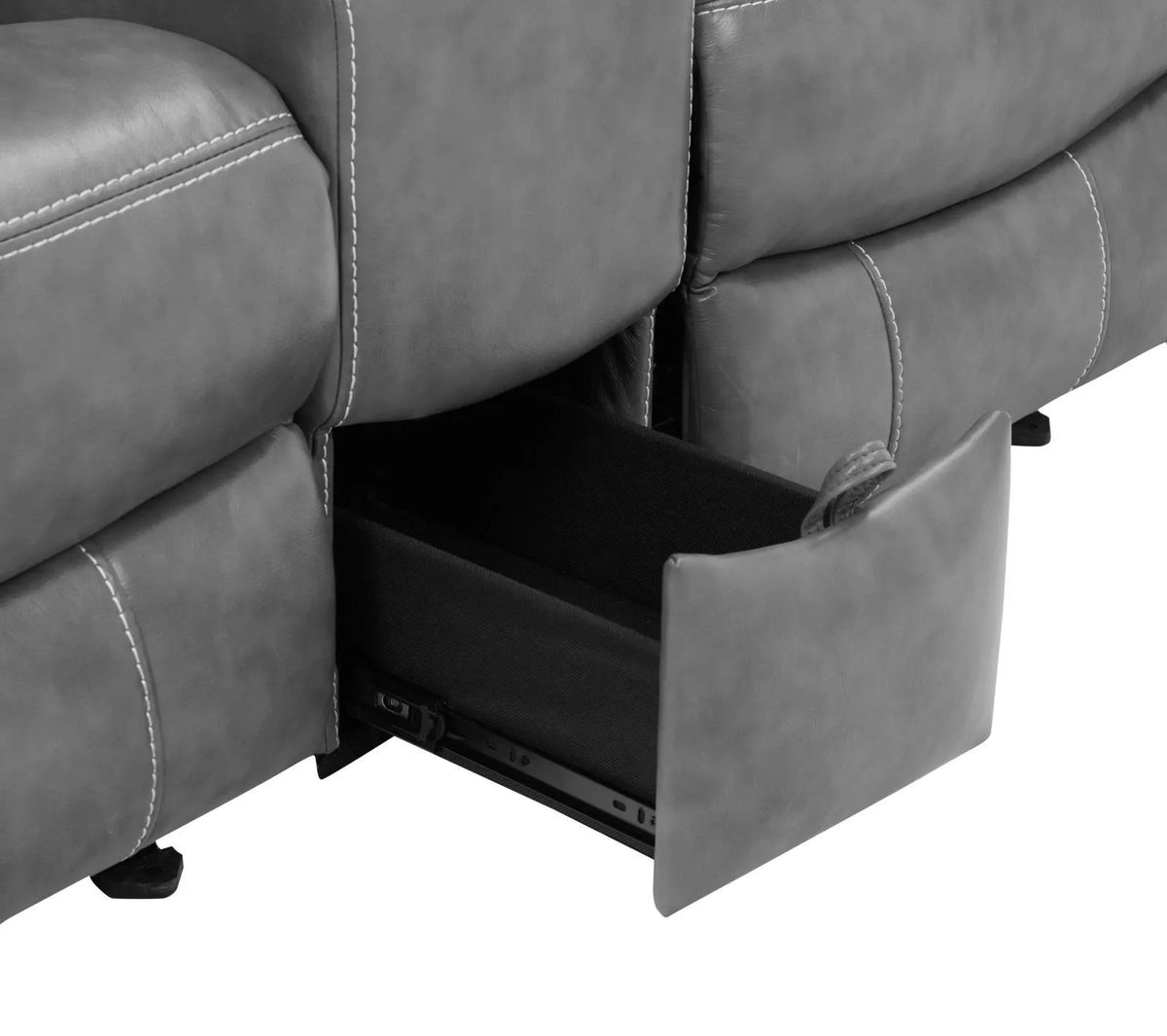 Conrad Gray Upholstered Motion Loveseat Cool by Coaster at Eve Furniture