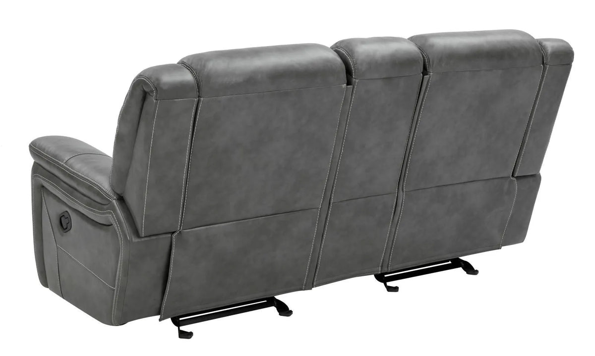 Conrad Gray Upholstered Motion Loveseat Cool by Coaster at Eve Furniture
