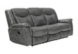 Conrad Gray Upholstered Motion Sofa Cool by Coaster at Eve Furniture