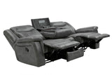 Conrad Gray Upholstered Motion Sofa Cool by Coaster at Eve Furniture