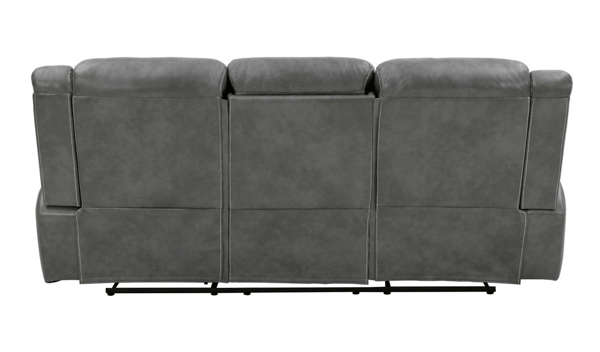 Conrad Gray Upholstered Motion Sofa Cool by Coaster at Eve Furniture