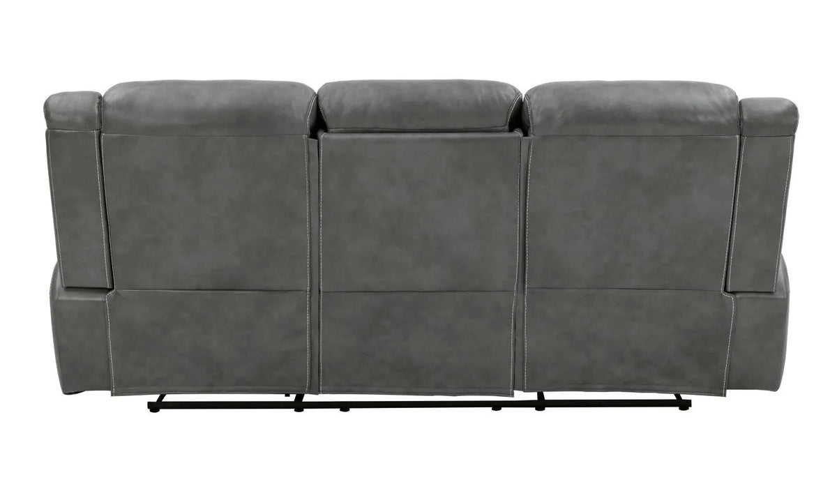 Conrad Gray Upholstered Motion Sofa Cool by Coaster at Eve Furniture