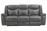 Conrad Gray Upholstered Motion Sofa Cool by Coaster at Eve Furniture