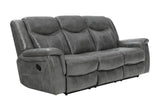 Conrad Gray Upholstered Padded Arm Reclining Living Room Set by Coaster at Eve Furniture