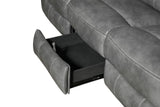 Conrad Grey 3-piece Upholstered Padded Arm Motion Sofa Set by Coaster at Eve Furniture