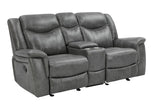 Conrad Grey 3-piece Upholstered Padded Arm Motion Sofa Set by Coaster at Eve Furniture