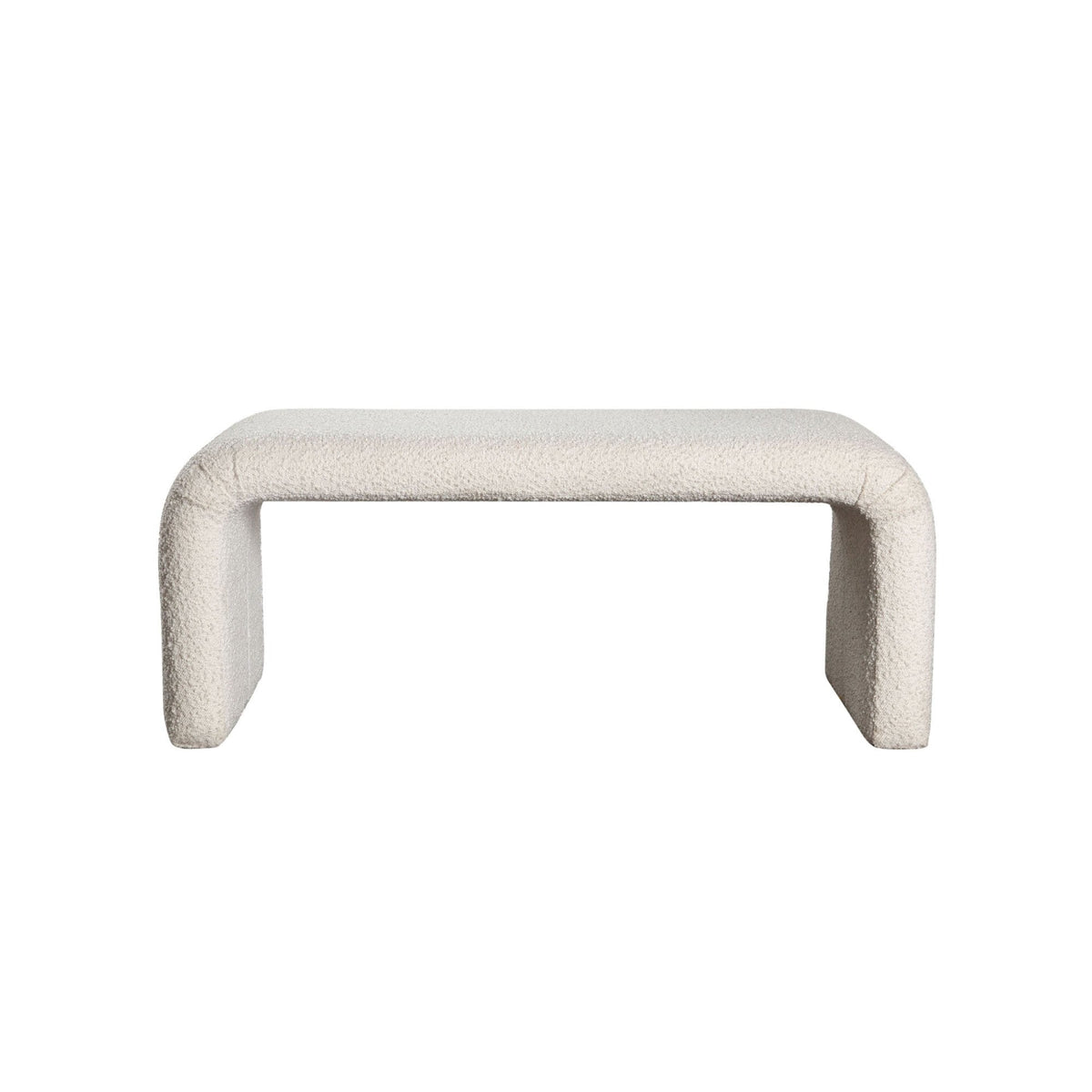 Conrad Ivory Boucle Bench by Diamond Sofa at Eve Furniture