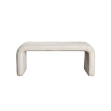 Conrad Ivory Boucle Bench by Diamond Sofa at Eve Furniture