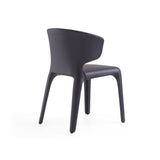 Conrad Leather Dining Chair in Black (set of 2) by Manhattan Comfort at Eve Furniture