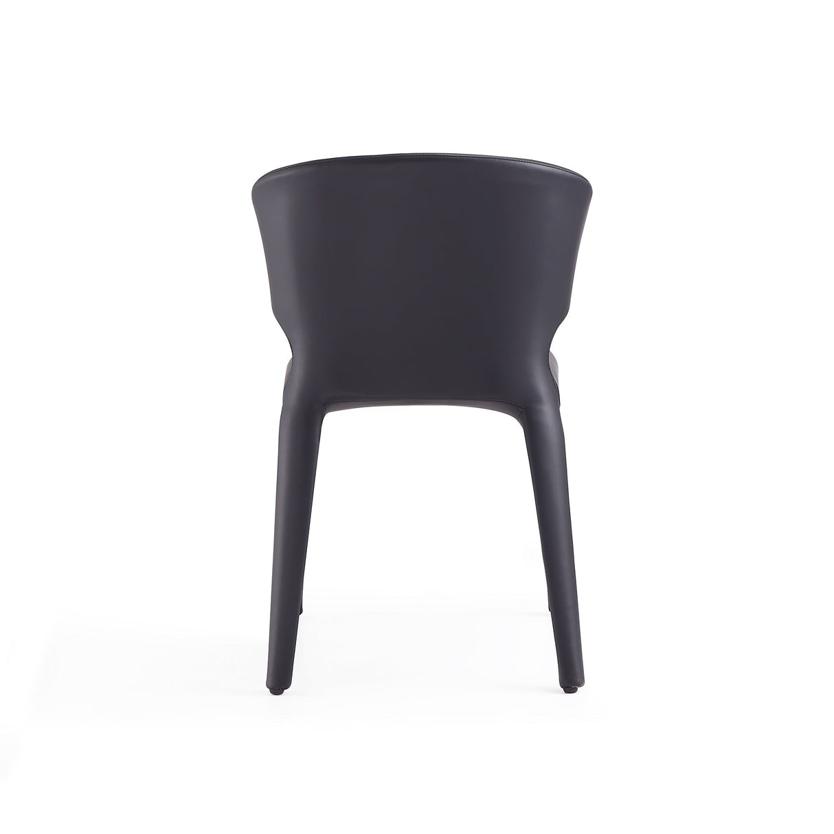 Conrad Leather Dining Chair in Black (set of 2) by Manhattan Comfort at Eve Furniture