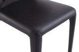 Conrad Leather Dining Chair in Black (set of 2) by Manhattan Comfort at Eve Furniture