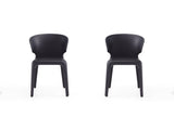 Conrad Leather Dining Chair in Black (set of 2) by Manhattan Comfort at Eve Furniture