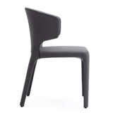Conrad Leather Dining Chair in Grey (set of 2) by Manhattan Comfort at Eve Furniture