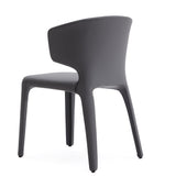 Conrad Leather Dining Chair in Grey (set of 2) by Manhattan Comfort at Eve Furniture