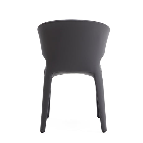 Conrad Leather Dining Chair in Grey (set of 2) by Manhattan Comfort at Eve Furniture