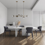 Conrad Leather Dining Chair in Grey (set of 2) by Manhattan Comfort at Eve Furniture