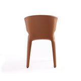 Conrad Leather Dining Chair in Saddle (set of 2) by Manhattan Comfort at Eve Furniture
