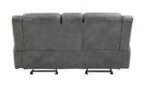 Conrad Upholstered Motion Loveseat Cool Gray