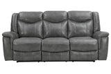 Conrad Upholstered Motion Sofa Cool Gray