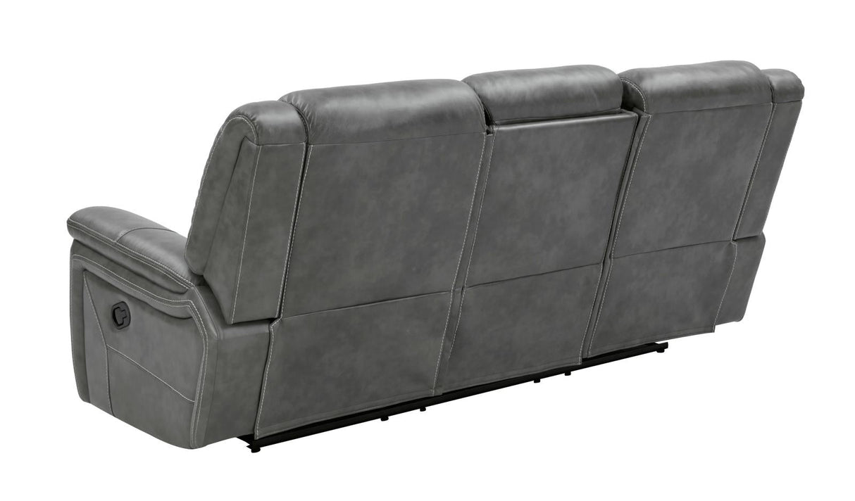 Conrad Upholstered Motion Sofa Cool Gray