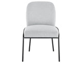 Conrad Upholstered Side Chair with Black Leg