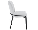 Conrad Upholstered Side Chair with Black Leg