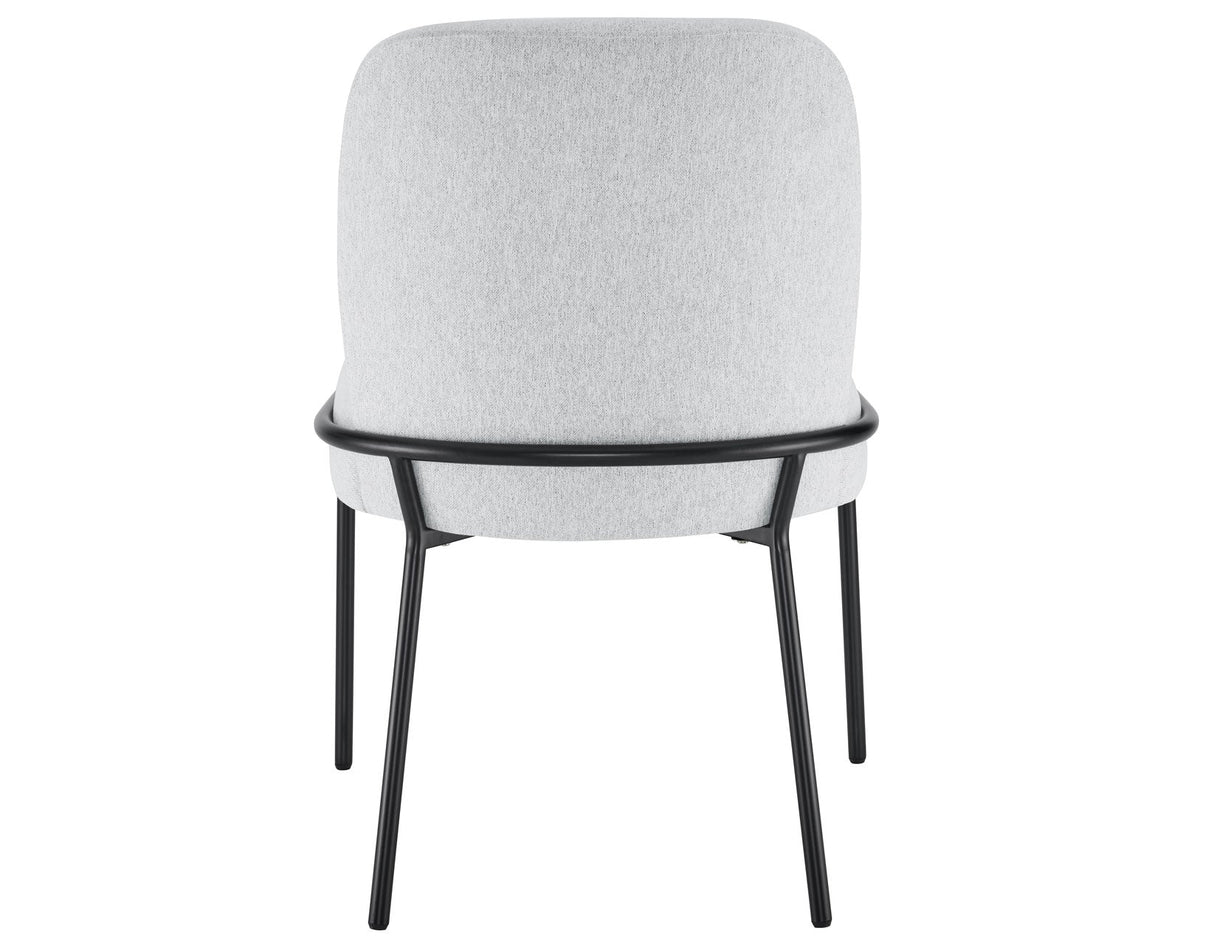 Conrad Upholstered Side Chair with Black Leg