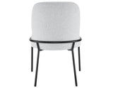 Conrad Upholstered Side Chair with Black Leg