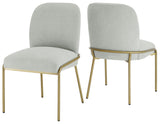 Conrad Upholstered Side Chair with Gold Leg