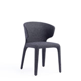 Conrad Woven Tweed Dining Chair in Black (set of 4) by Manhattan Comfort at Eve Furniture