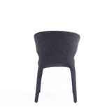 Conrad Woven Tweed Dining Chair in Black (set of 4) by Manhattan Comfort at Eve Furniture