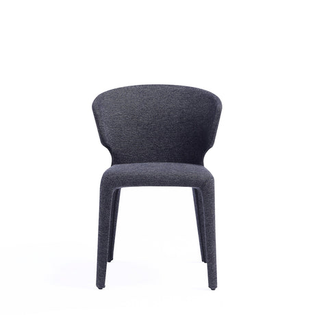 Conrad Woven Tweed Dining Chair in Black (set of 4) by Manhattan Comfort at Eve Furniture