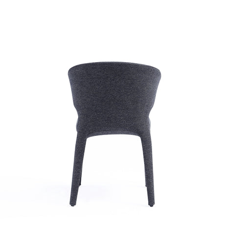 Conrad Woven Tweed Dining Chair in Black (set of 4) by Manhattan Comfort at Eve Furniture