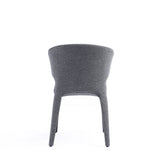 Conrad Woven Tweed Dining Chair in Grey (set of 2) by Manhattan Comfort at Eve Furniture