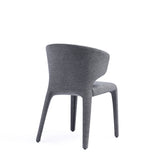 Conrad Woven Tweed Dining Chair in Grey (set of 4) by Manhattan Comfort at Eve Furniture
