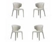 Conrad Woven Tweed Dining Chair in Wheat (set of 4) by Manhattan Comfort at Eve Furniture
