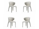 Conrad Woven Tweed Dining Chair in Wheat (set of 4) by Manhattan Comfort at Eve Furniture