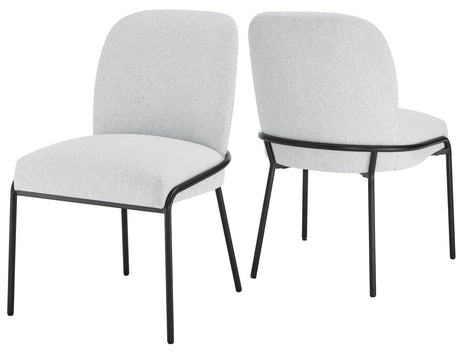 Conrad Upholstered Side Chair with Black Leg by Steve Silver at Eve Furniture