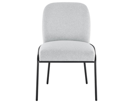 Conrad Upholstered Side Chair with Black Leg by Steve Silver at Eve Furniture