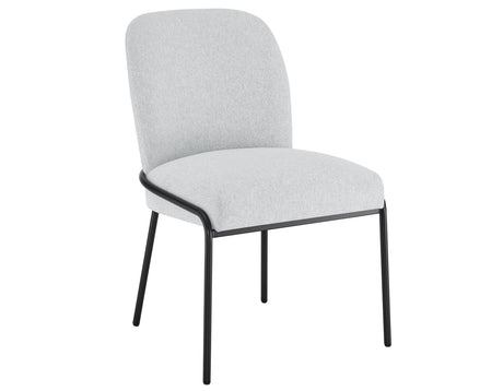 Conrad Upholstered Side Chair with Black Leg by Steve Silver at Eve Furniture