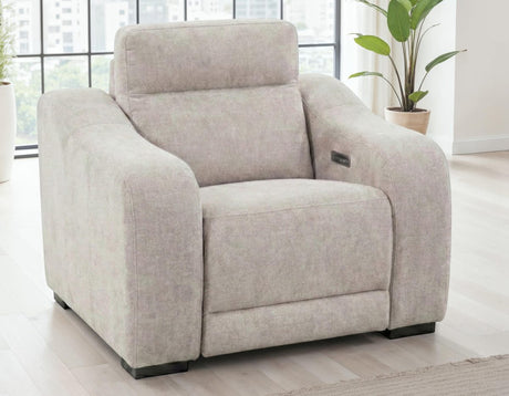 Conroe Tan Power Recliner by Steve Silver at Eve Furniture