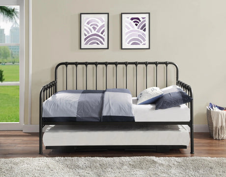 Constance Black Daybed With Lift-Up Trundle by Homelegance at Eve Furniture