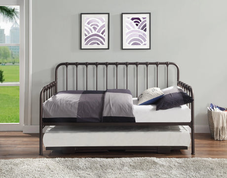 Constance Dark Bronze Daybed With Lift-Up Trundle by Homelegance at Eve Furniture