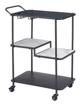Constanza Black Bar Cart by Zuomod at Eve Furniture