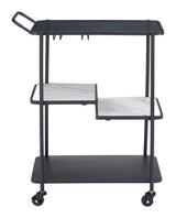 Constanza Black Bar Cart by Zuomod at Eve Furniture