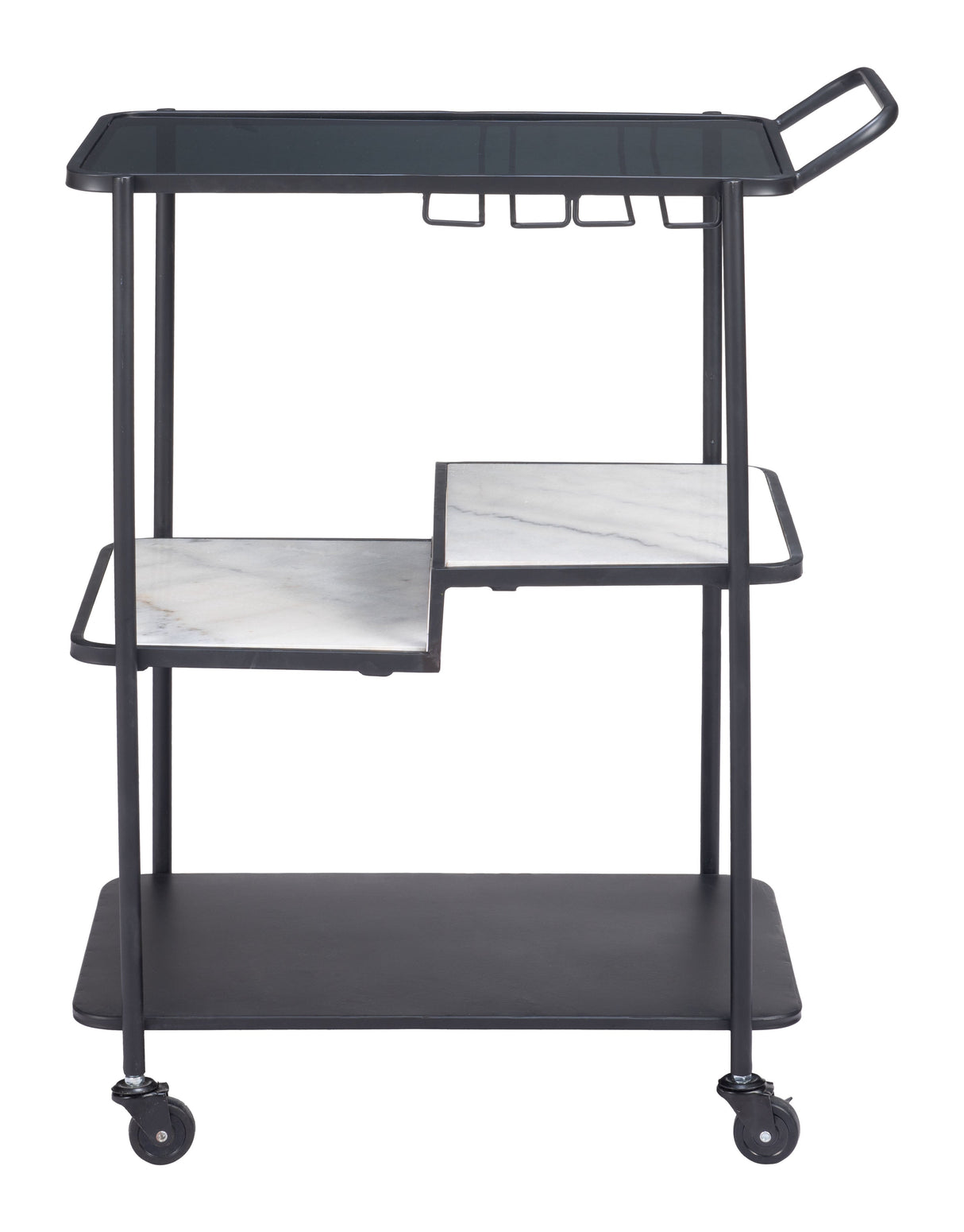 Constanza Black Bar Cart by Zuomod at Eve Furniture