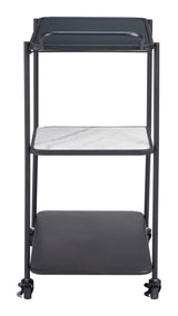 Constanza Black Bar Cart by Zuomod at Eve Furniture