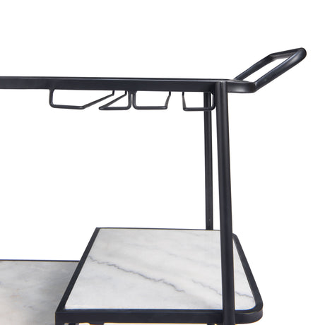 Constanza Black Bar Cart by Zuomod at Eve Furniture