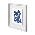 Continuous Blue 1 by Lora Gold a Hand Embellished Textured Framed Art Print Matted under Glass by Mercana at Eve Furniture