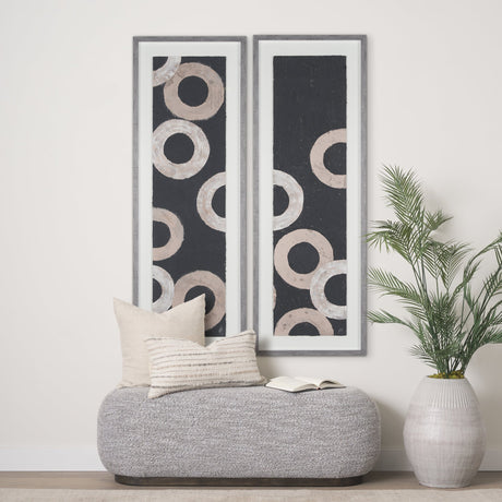 Continuous Intention II by Studio M a handmade Original Framed Artwork under Glass by Mercana at Eve Furniture